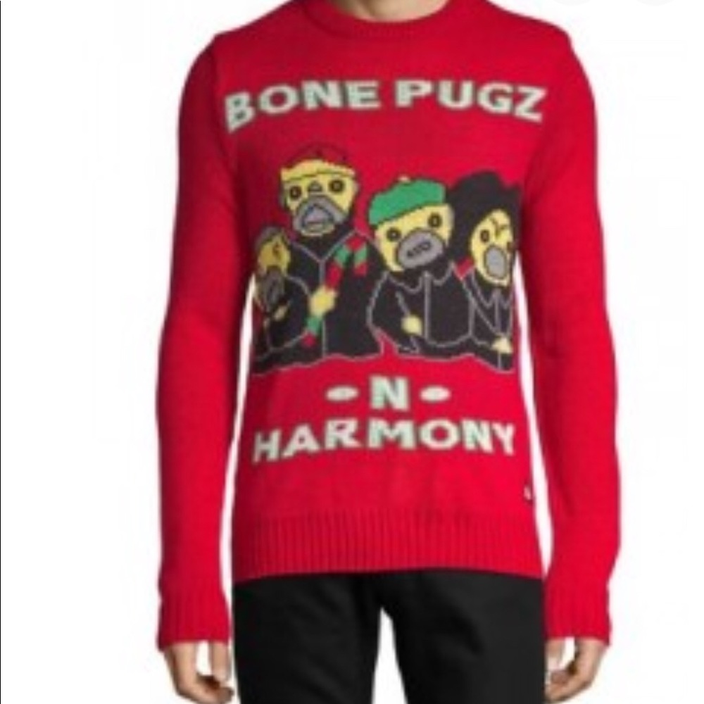 Bone Pugz -n- Harmony Ugly Christmas Sweater